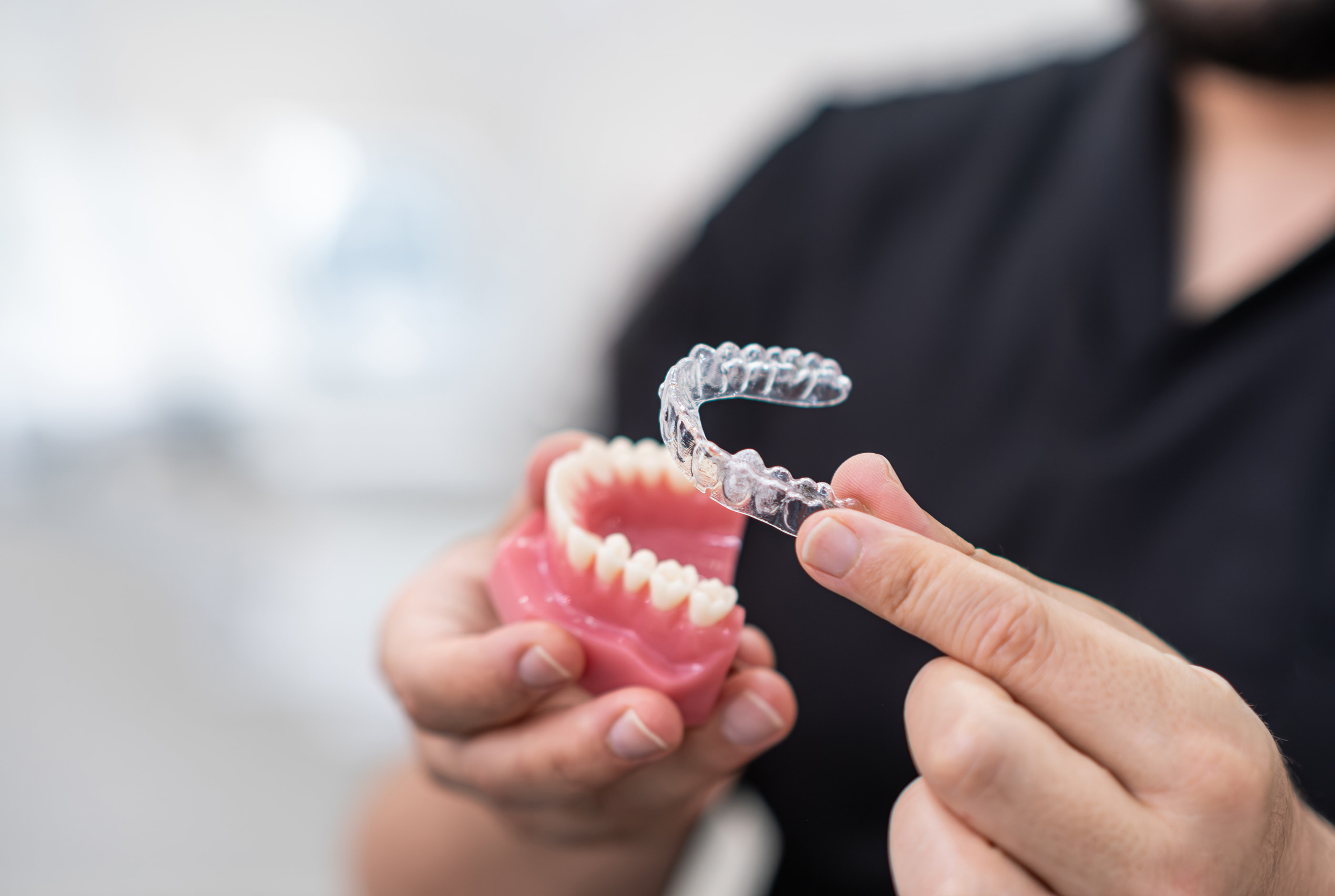 Clear aligners for teeth straightening at Pure Arts